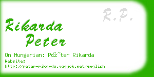 rikarda peter business card
